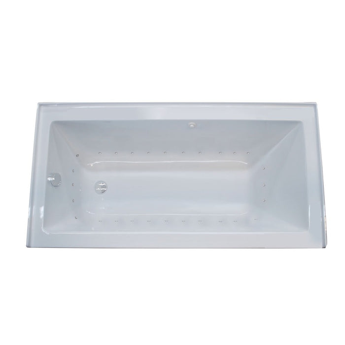 Atlantis Whirlpools Soho 30 x 60 Front Skirted Air Massage Tub with Left Drain in White 3060SHAL