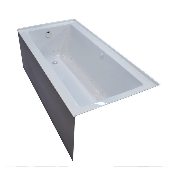 Atlantis Whirlpools Soho 32 x 60 Front Skirted Air Massage Tub with Right Drain in White 3260SHAR