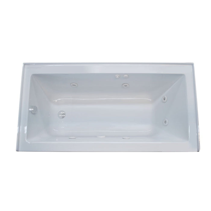 Atlantis Whirlpools Soho 32 x 60 Front Skirted Whirlpool Tub with Left Drain in White 3260SHWL