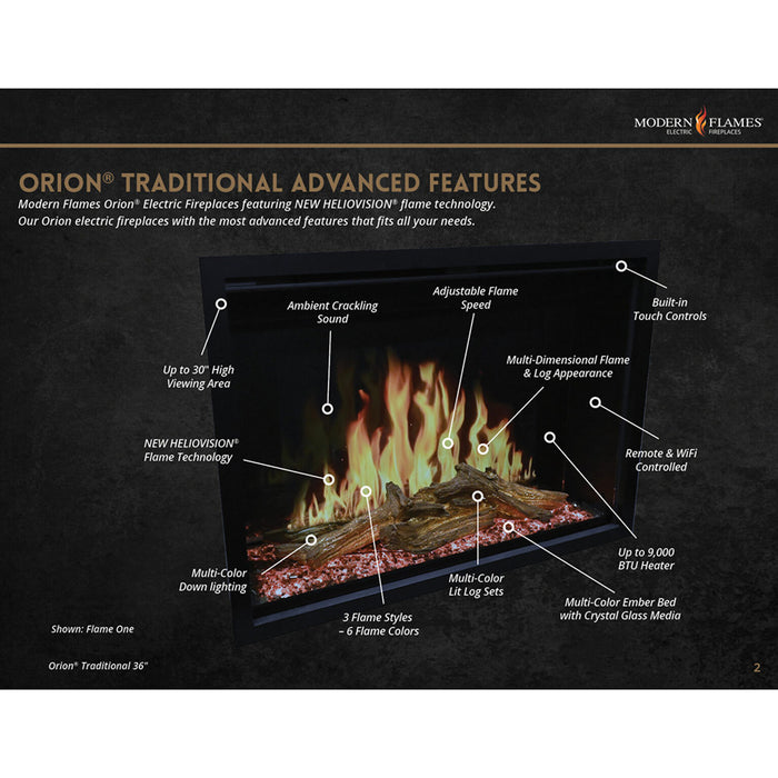 Modern Flames Orion Traditional Electric Fireplace