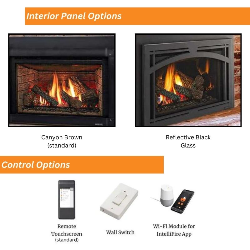 Majestic Trilliant Direct Vent Gas Insert TRILLIANT25IN