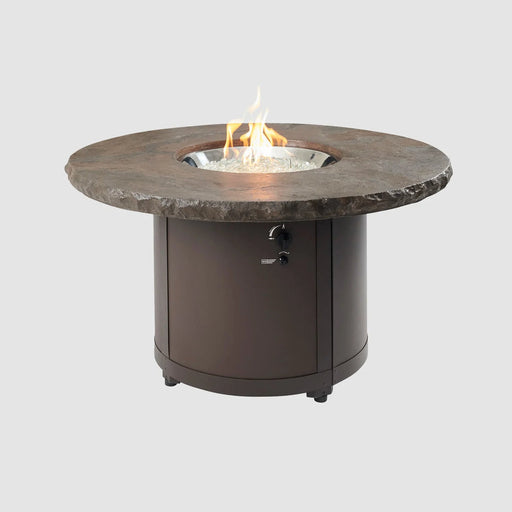 Outdoor Greatroom Beacon Round Gas Fire Pit Table BC-20-MNB