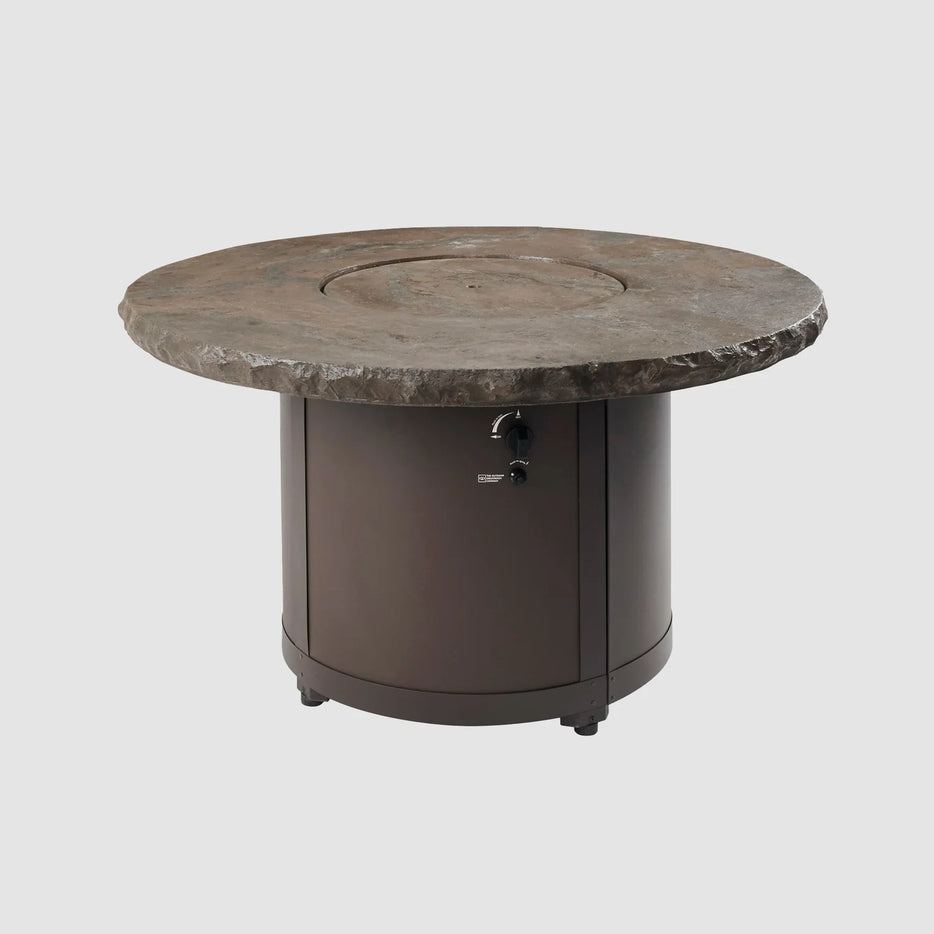 Outdoor Greatroom Beacon Round Gas Fire Pit Table BC-20-MNB