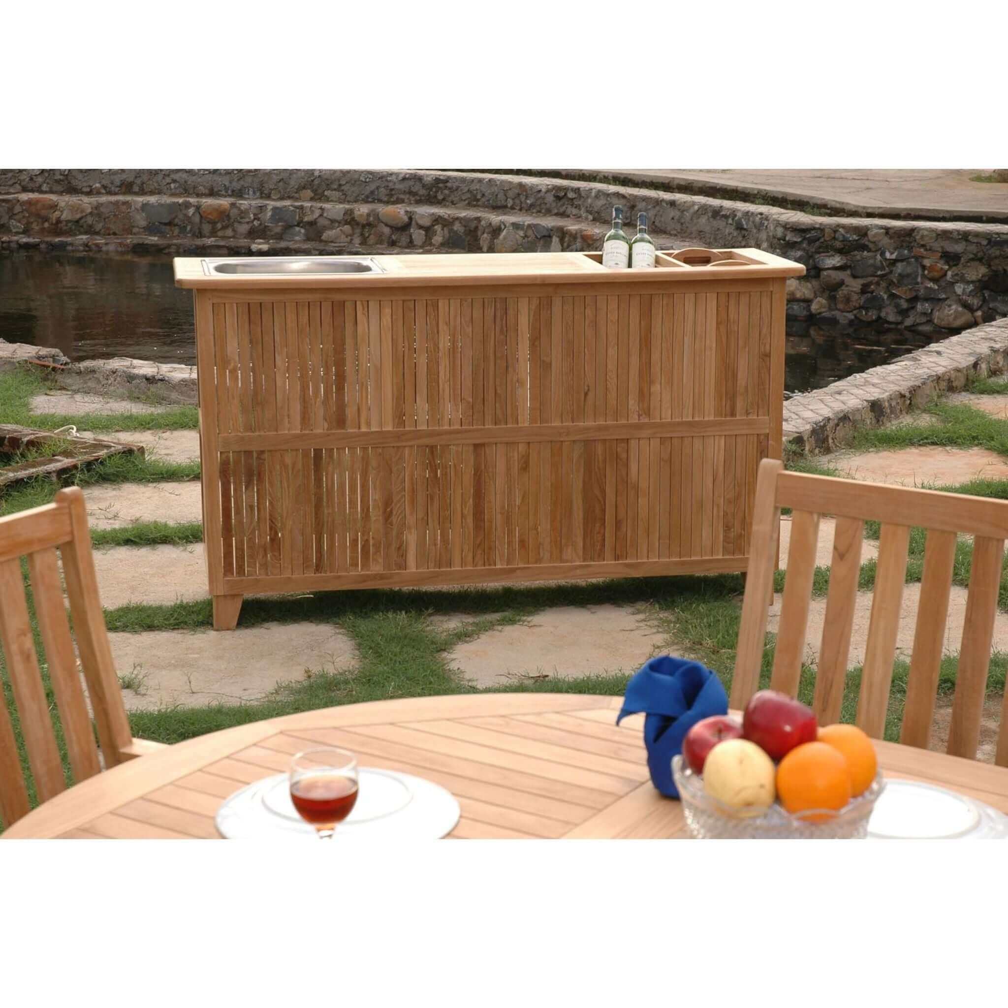Anderson Teak Safari Bar Table - Thumbnail 5