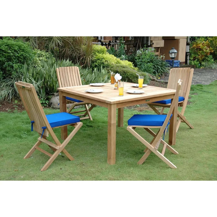 Anderson Teak Windsor Comfort Chair 7-Pieces Folding Dining Set-105A