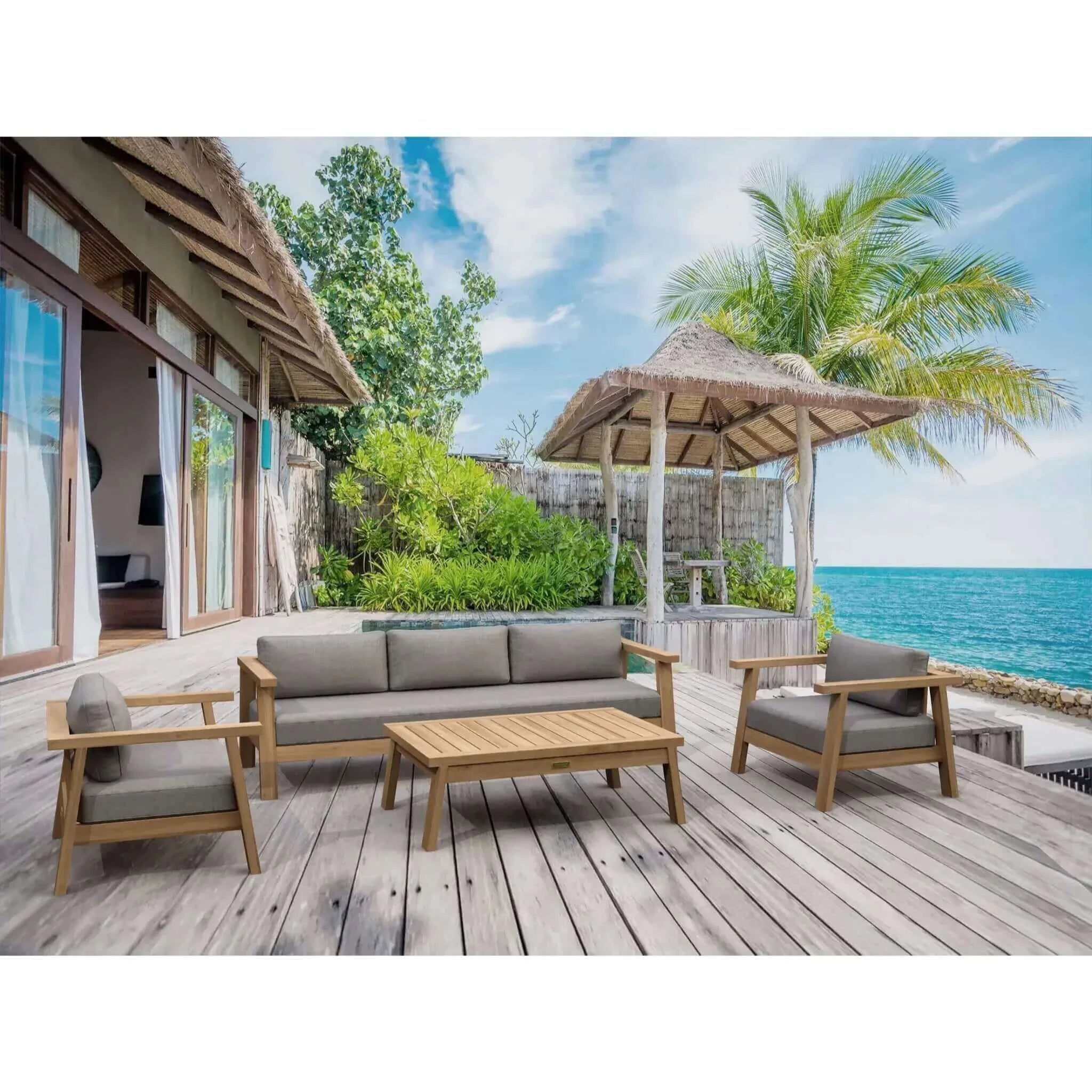 Anderson Teak Valencia Classic 15-Pieces Dining Set-32