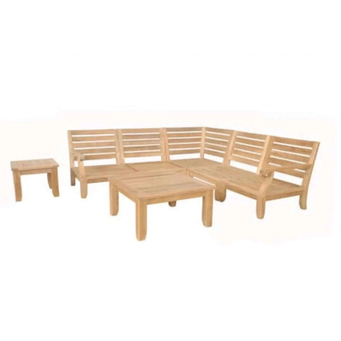 Anderson Teak Riviera Luxe 7-Pieces Modular Set With Square Tables Set-96