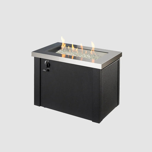 Outdoor Greatroom Providence 32-Inch Rectangular Gas Fire Pit Table PROV-1224-SS
