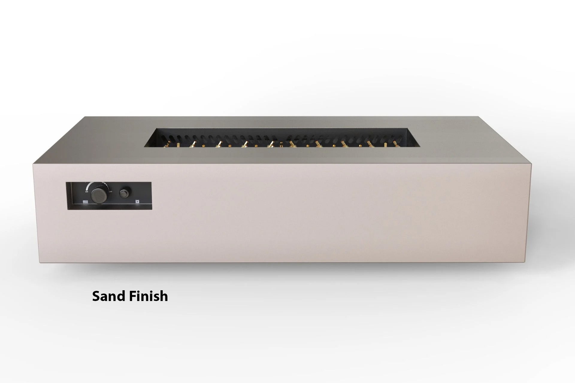 Warming Trends Aon Steel Rectangle Fire Pit (3 sizes) AON-R-48-NG-PBS