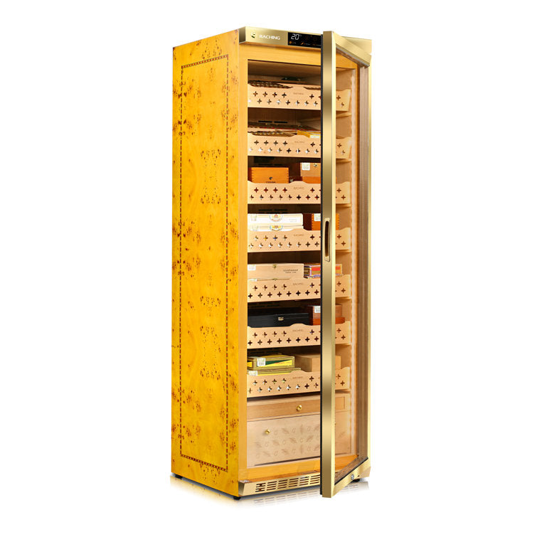 Raching MON3800 Cigar Climate Control Cabinet Humidor Gold