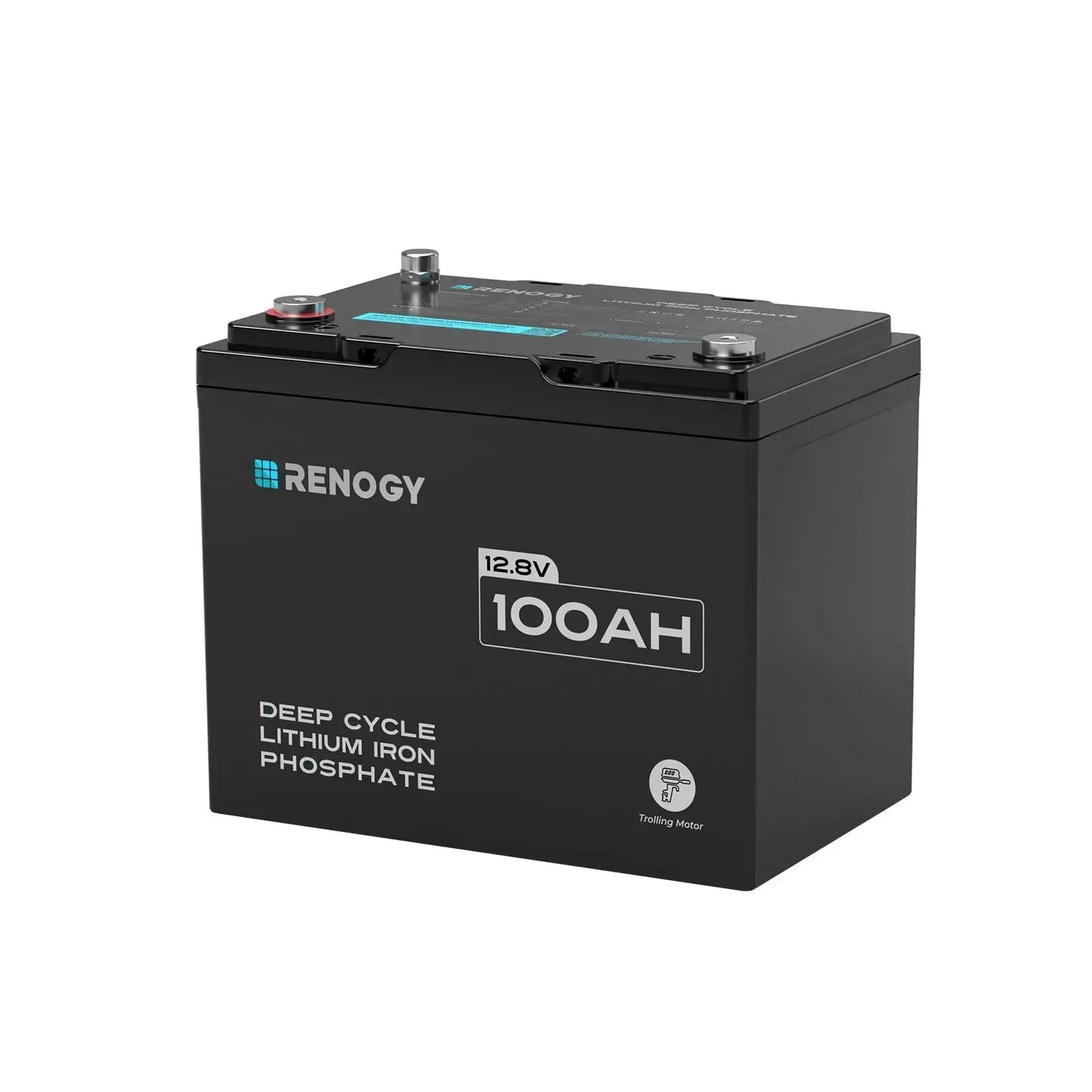 Renogy 12V 100Ah Trolling Motor Lithium Iron Phosphate Battery with Bluetooth Core Series  RBT12100LFP-TM-BT-US