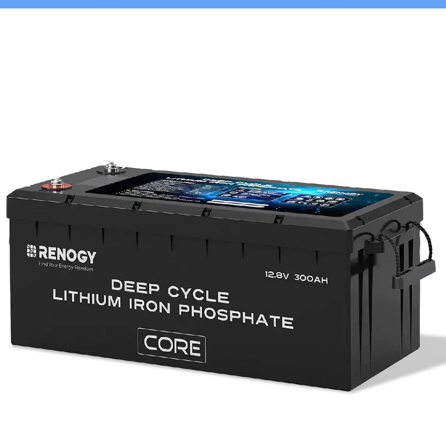 Renogy 12V 300Ah LiFePO4 Battery w/ Low-Temperature Protection RBT12300LFPSH-US