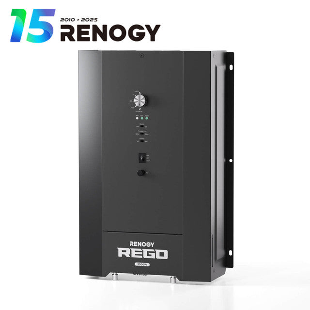 Renogy REGO 3000W 12V Pure Sine Wave HF Inverter Charger Split-phase Design