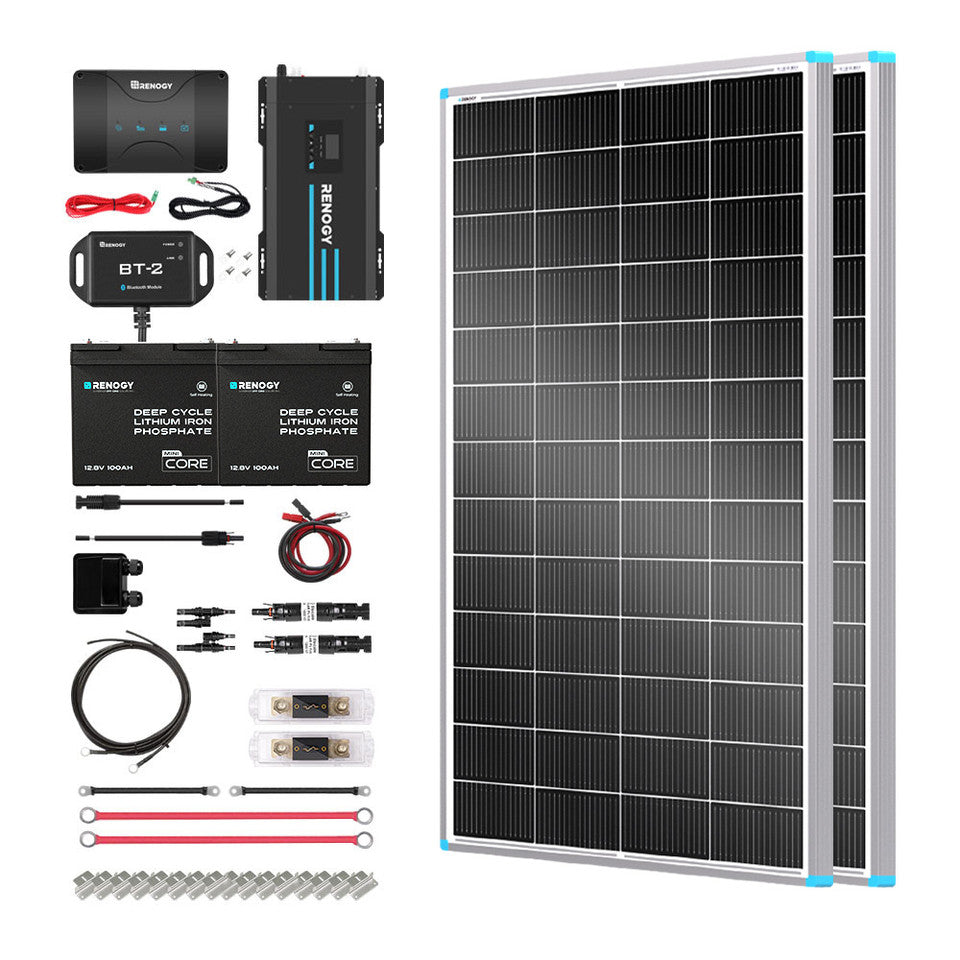 Renogy 400W 12V Solar RV Kit RKIT400RT-D50D4