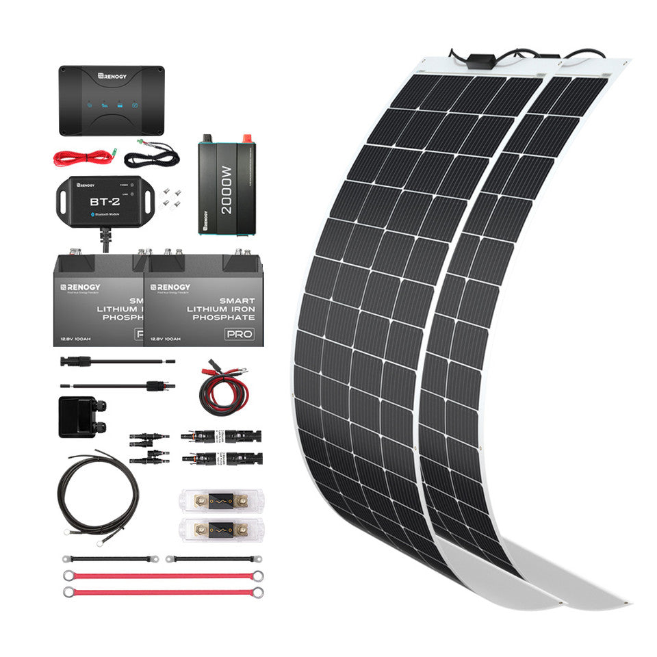 Renogy 400W 12V Solar RV Kit RKIT400RT-D50D4