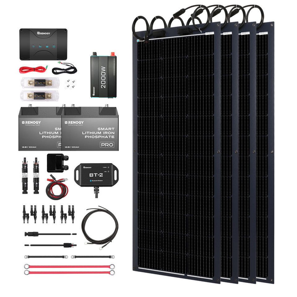 Renogy 400W 12V Solar RV Kit RKIT400RT-D50D4