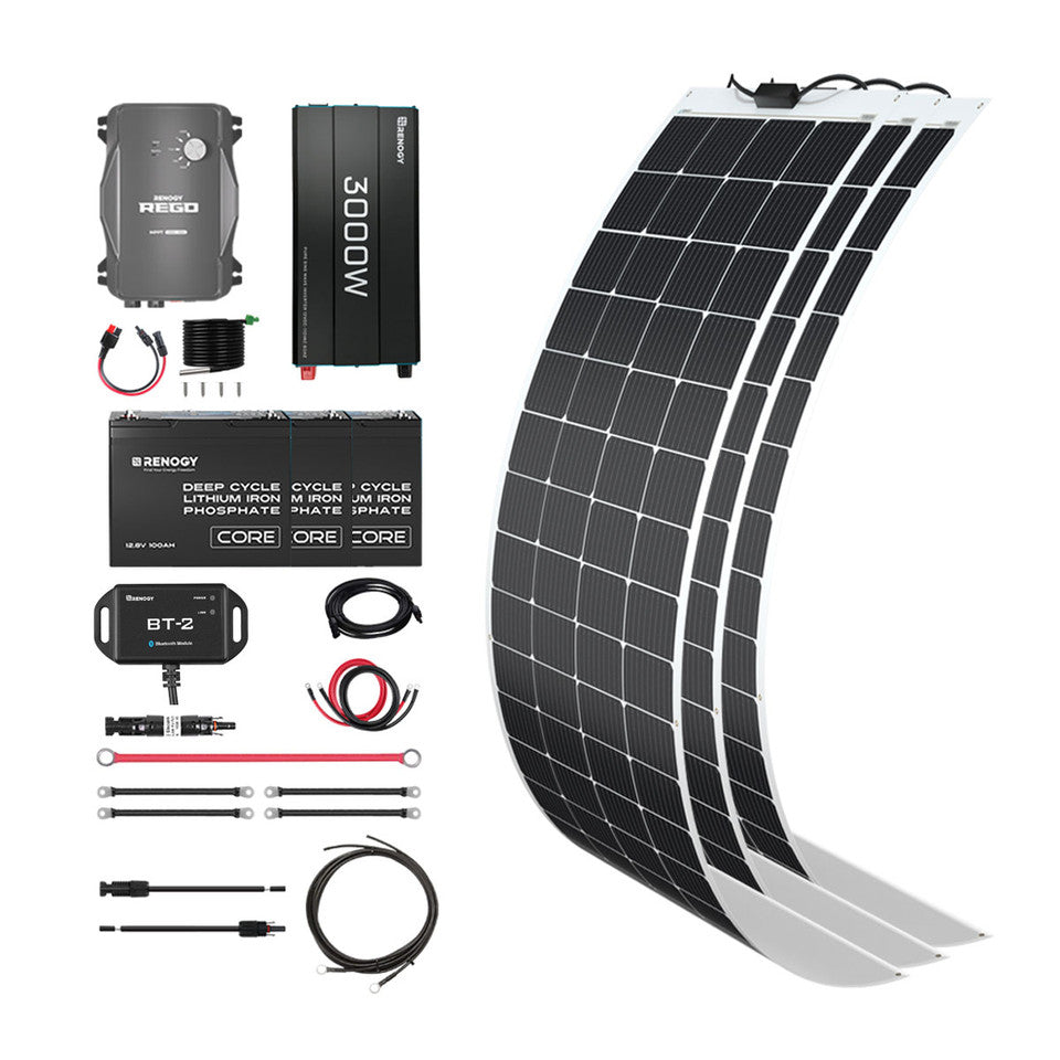 Renogy 600W 12V General Off-Grid Solar Kit RKIT600PB-R60D3