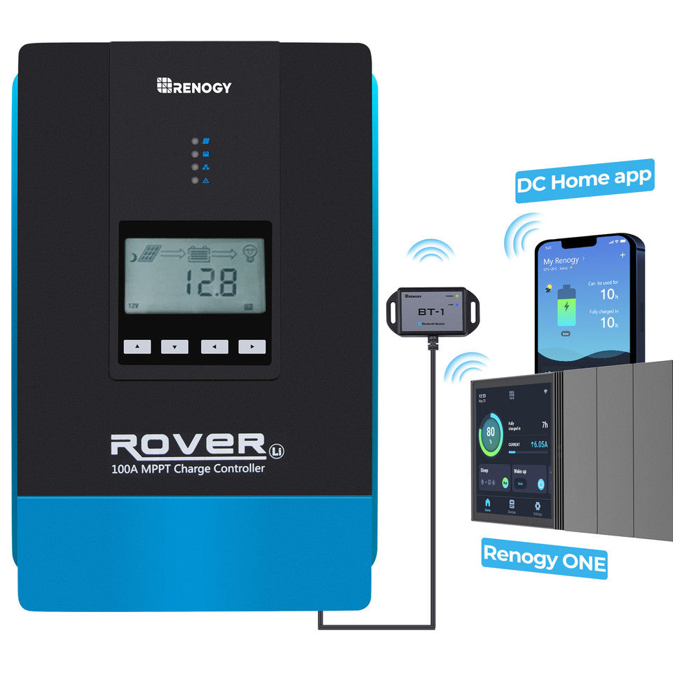 Renogy Rover 100 Amp MPPT Solar Charge Controller  RNG-CTRL-RVR100-US