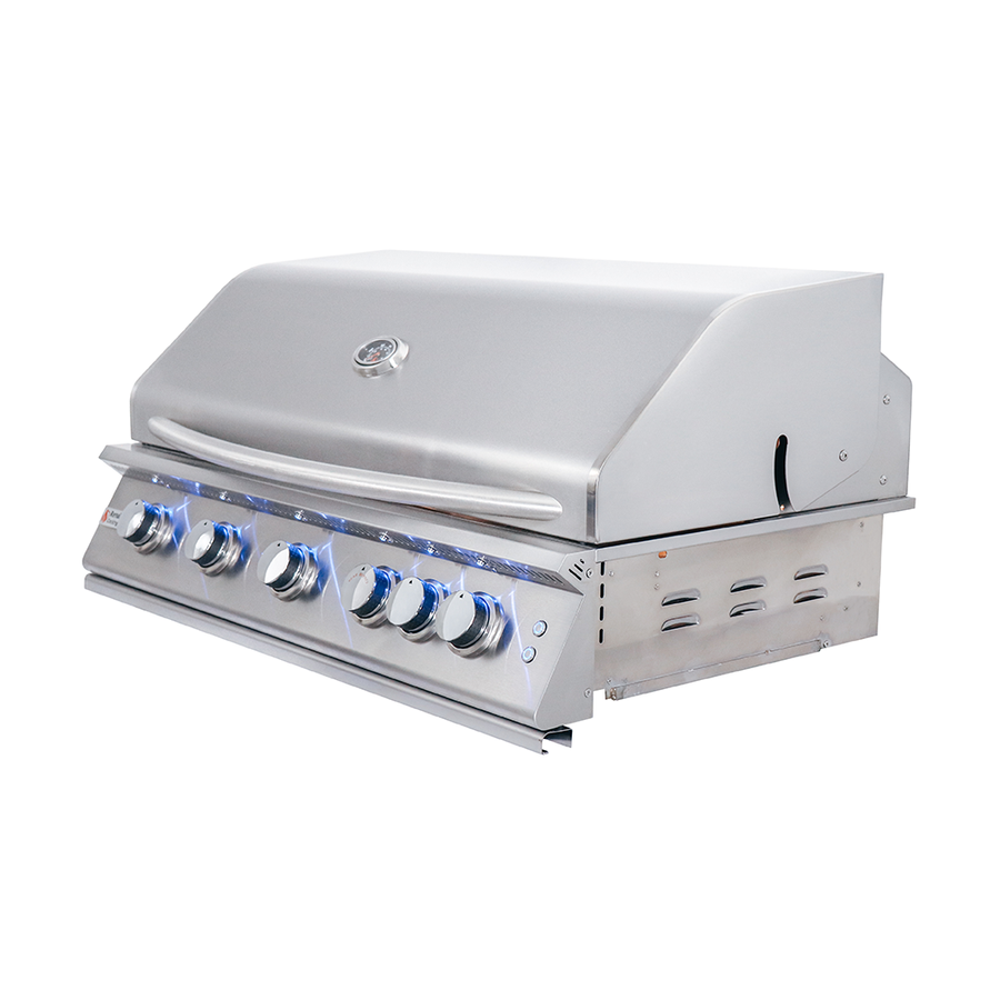 RCS Renaissance 40" Premier Built-In Grill w/ LED Lights - RJC40AL