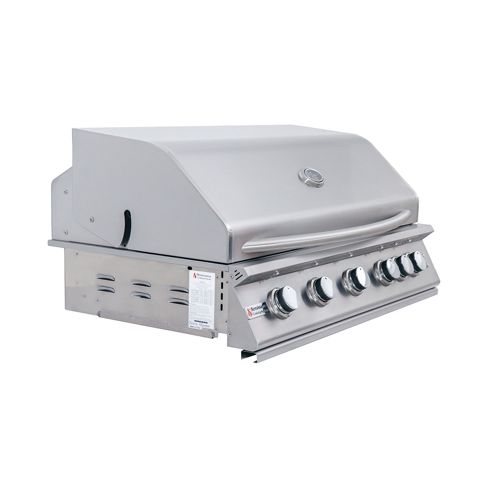 RCS Renaissance 40" Premier Built-In Grill w/ LED Lights - RJC40AL