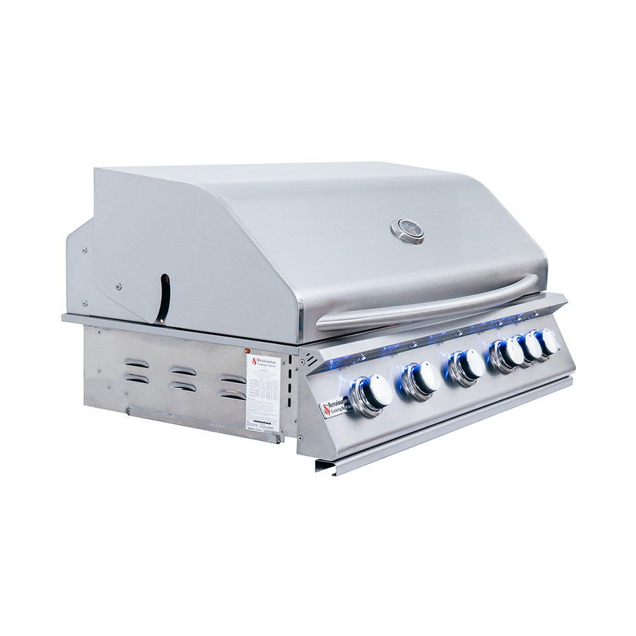 RCS Renaissance 40" Premier Built-In Grill w/ LED Lights - RJC40AL