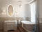 Krugg Sol Oval 24″ x 44″ LED Bathroom Mirror w/ Dimmer & Defogger | Oval Back-lit Vanity Mirror