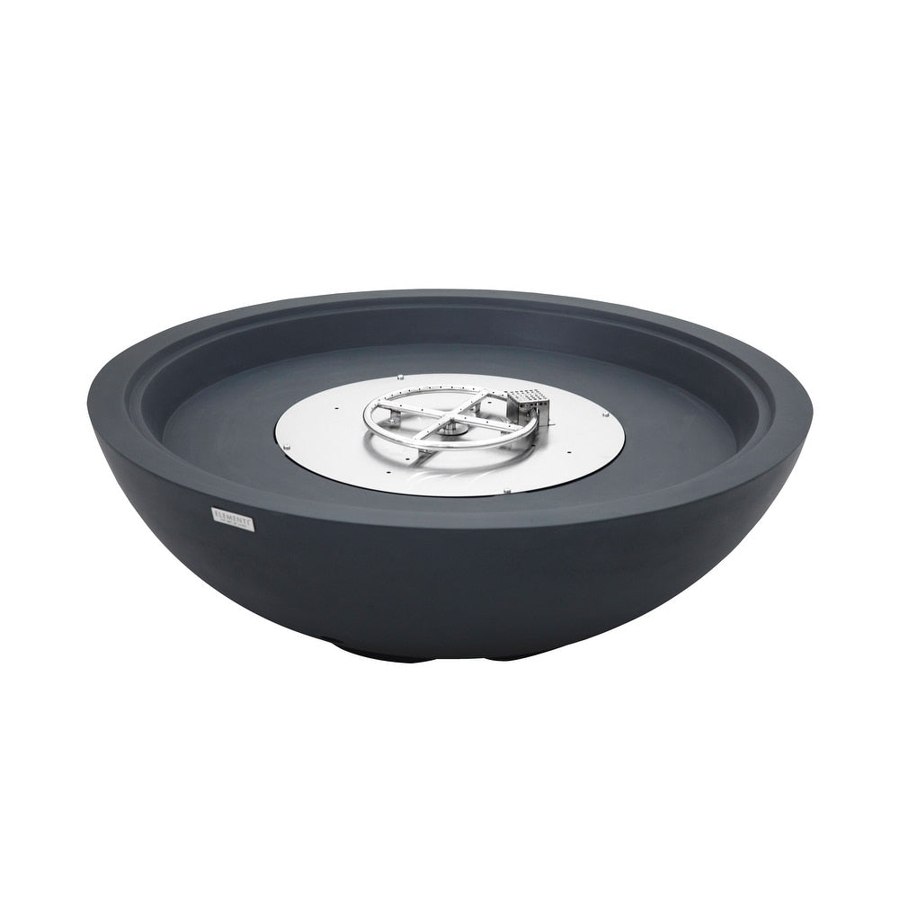 Elementi Rose Bowl 48" Round Concrete Fire Bowl by Elementi Plus OFG420LG-NG