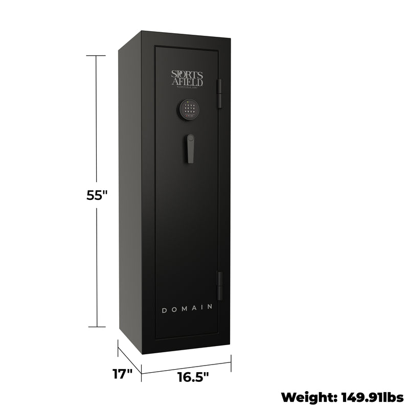 Sports Afield SA5512DOM-H Domain Series Gun Safe - 12 Guns
