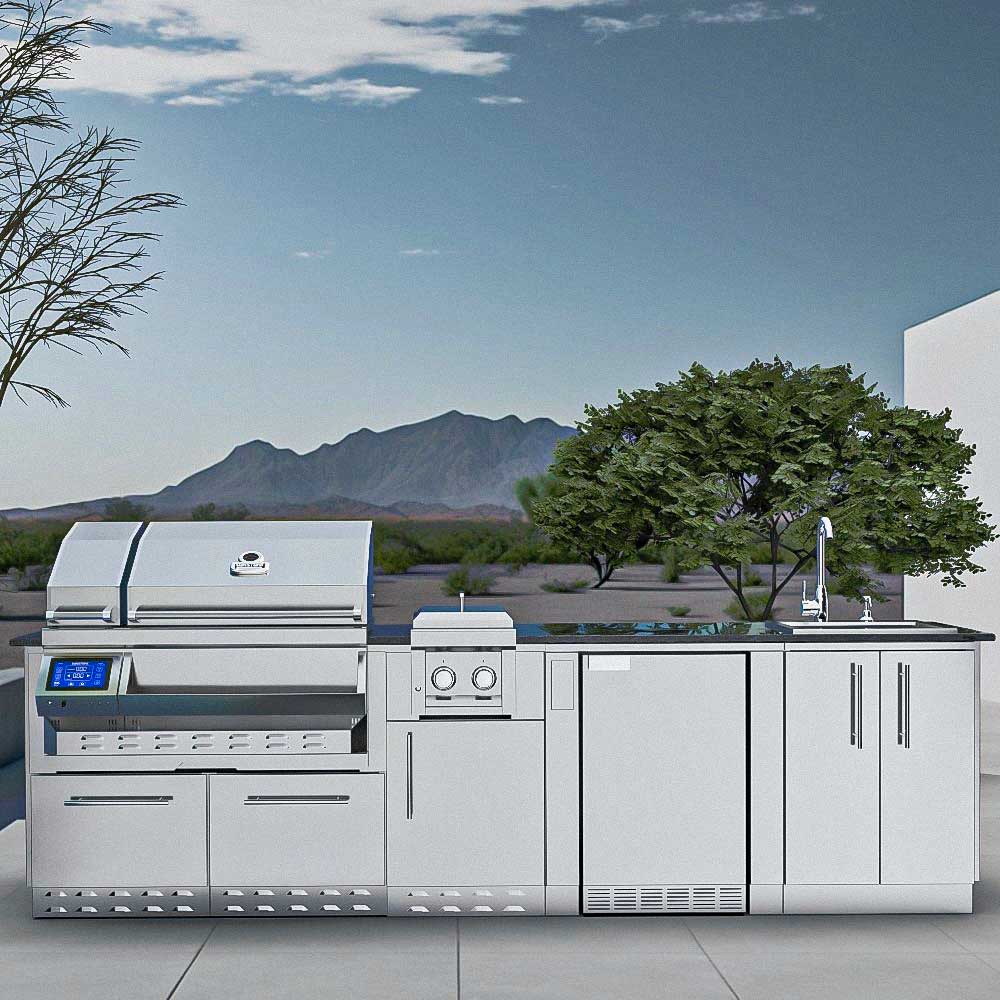 Sunstone 37 In. Sunstone Base Cabinet for UpTo 30 In. Width Pellet Grill- SAC37HGDC