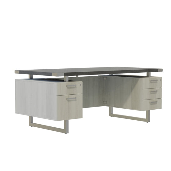 Safco Mirella Double Pedestal Desk - 72"W 224006