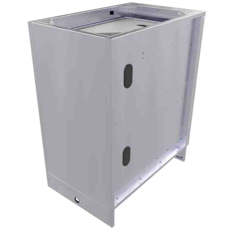 Sunstone 18″Combo Paper Towel Holder/Cutlery Drawer with Cutting Board & Insulated Ice Chest Dry Storage Drawer with Drain – SBC18DPIC