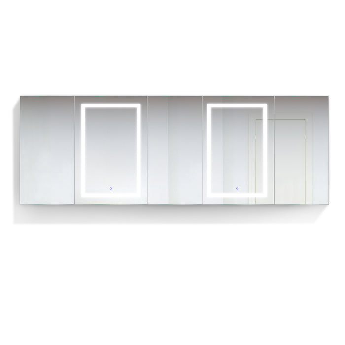 Krugg Svange 10236DLLRRR 102″ X 36″ LED Medicine Cabinet w/Dimmer & Defogger