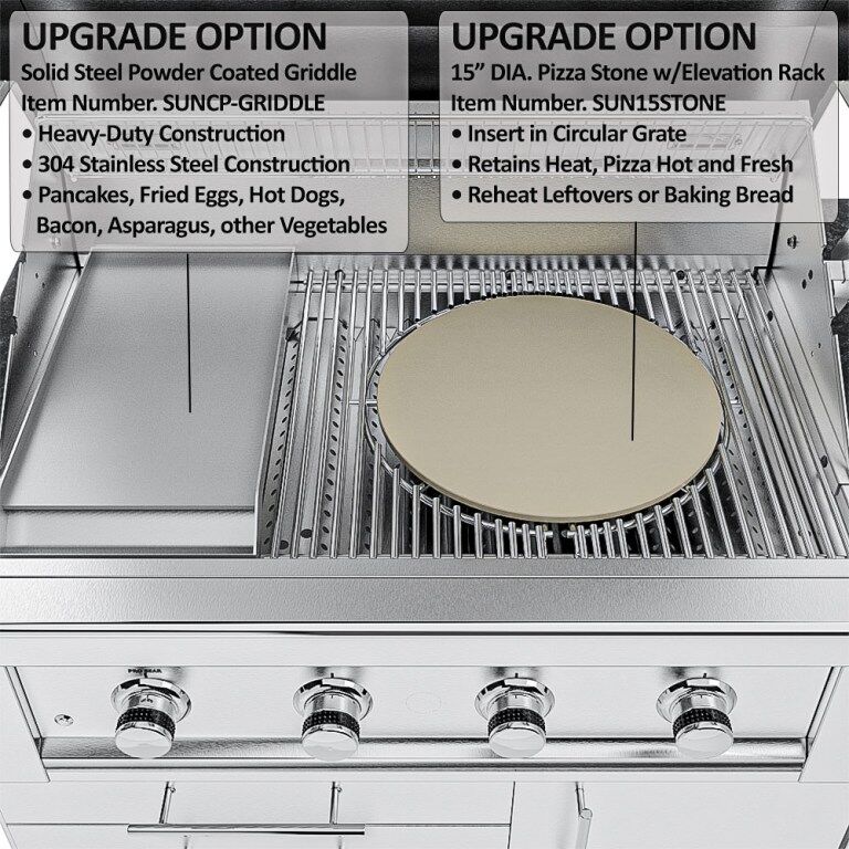 Sunstone THE HOUSTON 9 Foot 8 Inch Outdoor Griller’s Paradise Island Package – SCPHOUSTON9.8