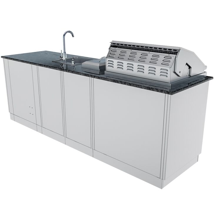 Sunstone THE BAYOU 8 Foot 6 Inches Cabinet Island Package – SCPBAYOU8.6