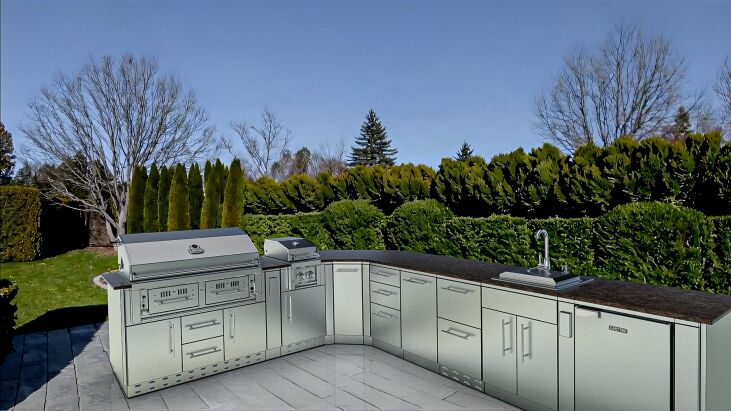 Sunstone THE BIG-TEXAN 21FT Outdoor Cabinet large Island Package – SCPBIGTEX21