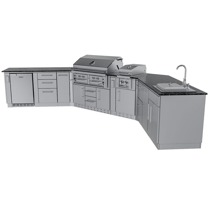 Sunstone THE BIG-TEXAN 21FT Outdoor Cabinet large Island Package – SCPBIGTEX21