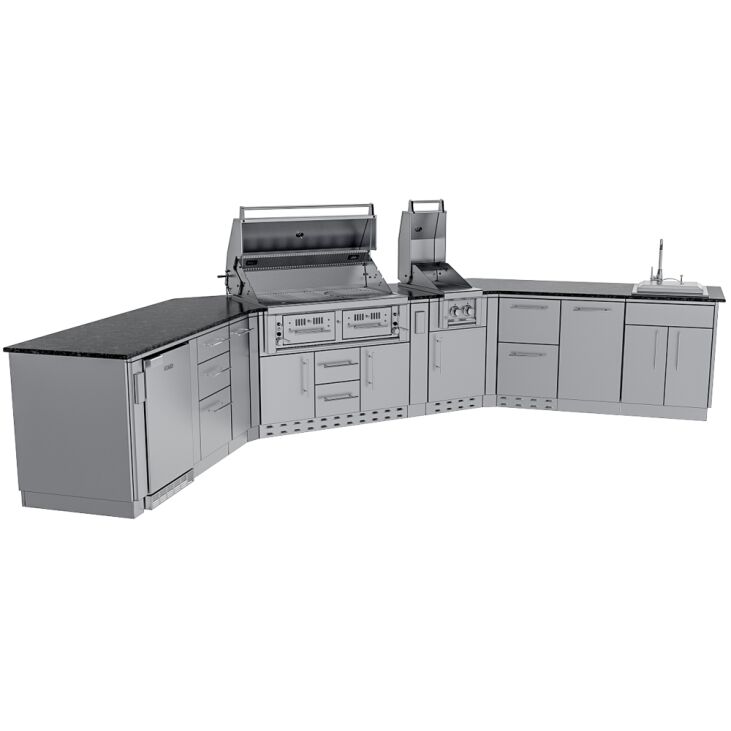 Sunstone THE BIG-TEXAN 21FT Outdoor Cabinet large Island Package – SCPBIGTEX21