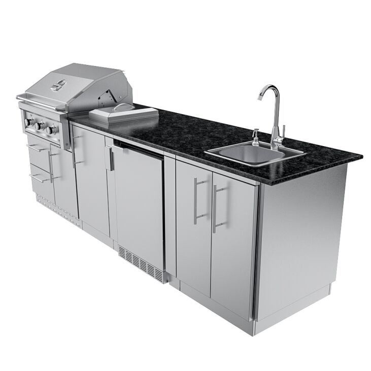 Sunstone THE BRAZOS 9 Foot Cabinet Island Package – SCPBRAZOS9