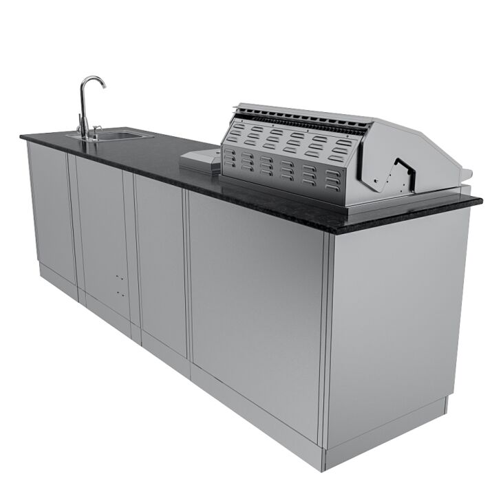 Sunstone THE BRAZOS 9 Foot Cabinet Island Package – SCPBRAZOS9