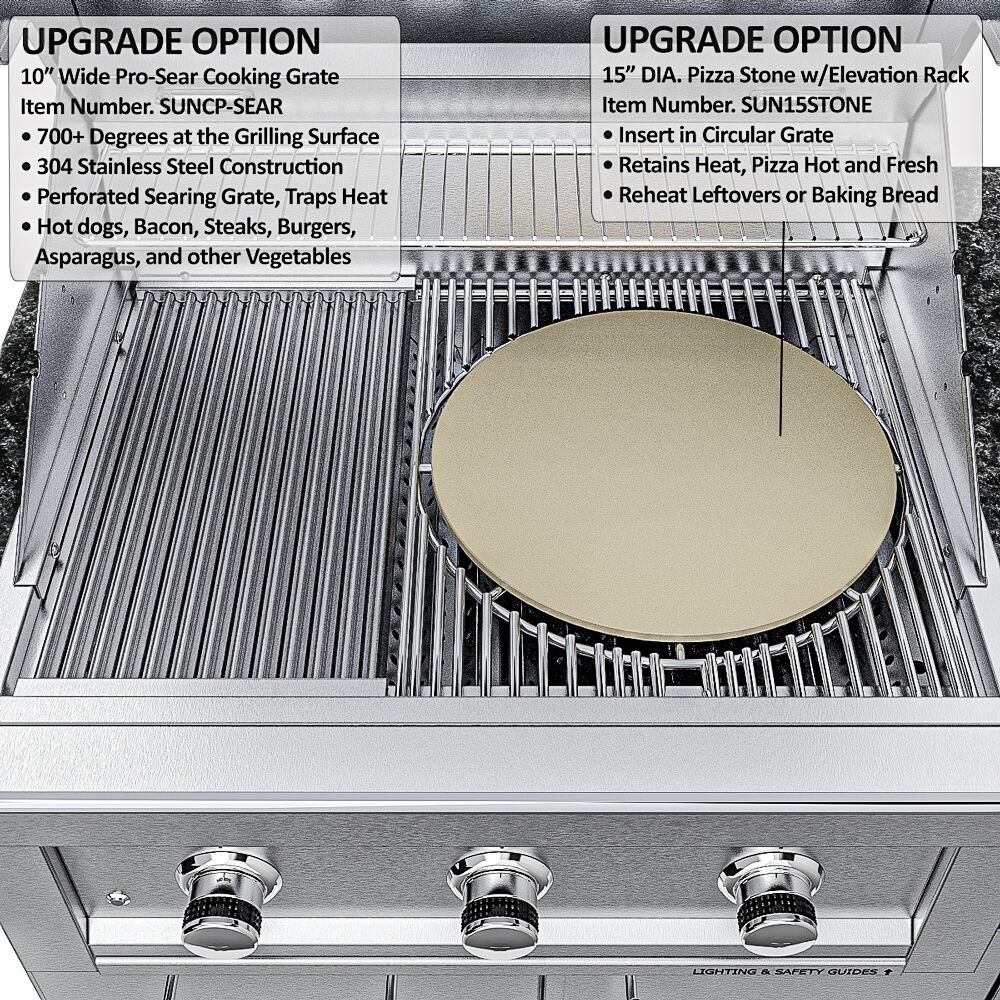 Sunstone THE CAPRICE 6 FT 4 IN Grill & Bar Sink Outdoor Island Package – SCPCAPRICE6.4