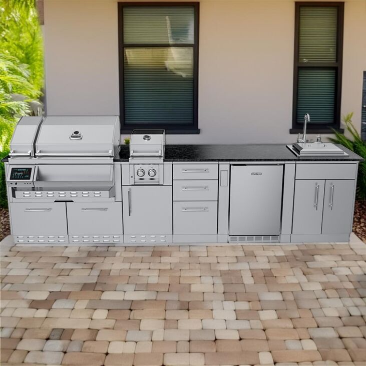 Sunstone THE CYPRESS 11.6FT Outdoor Cabinet large Island Package – SCPCYPRESS11.6