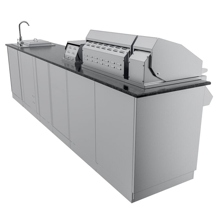 Sunstone THE CYPRESS 11.6FT Outdoor Cabinet large Island Package – SCPCYPRESS11.6