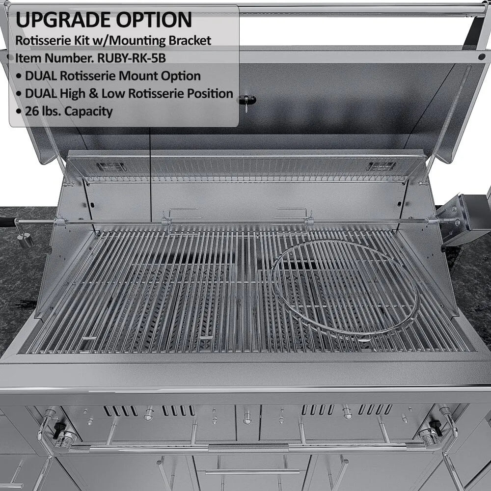 Sunstone THE DALLAS 14 Foot Outdoor Cabinet Island Package with the Largest Gas Hybrid Charcoal Grill – SCPDALLAS14