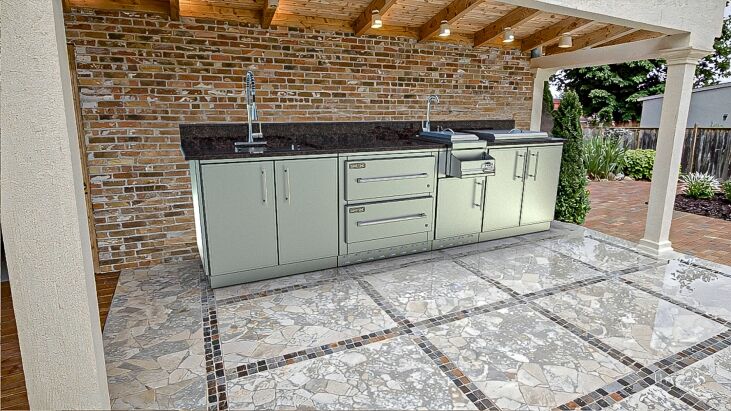 Sunstone THE GALLEY 10 Foot 8 Inch Clean and Prep Cabinet Island Package – SCPGALLEY10.8