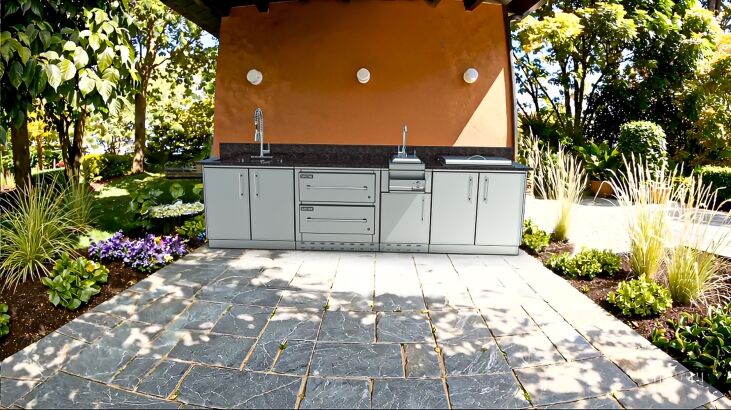 Sunstone THE GALLEY 10 Foot 8 Inch Clean and Prep Cabinet Island Package – SCPGALLEY10.8