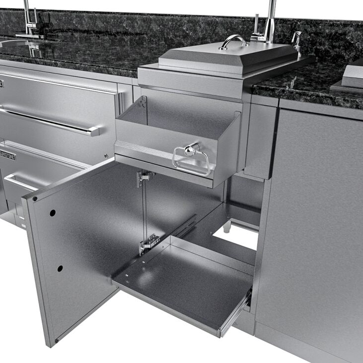 Sunstone THE GALLEY 10 Foot 8 Inch Clean and Prep Cabinet Island Package – SCPGALLEY10.8