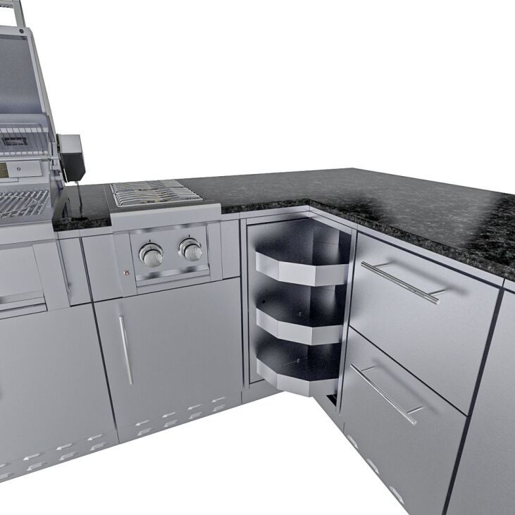 Sunstone THE RANCHER L-Shaped Stainless Steel Outdoor Kitchen