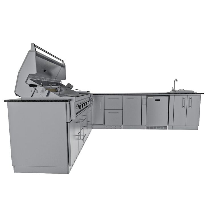 Sunstone THE RANCHER L-Shaped Stainless Steel Outdoor Kitchen