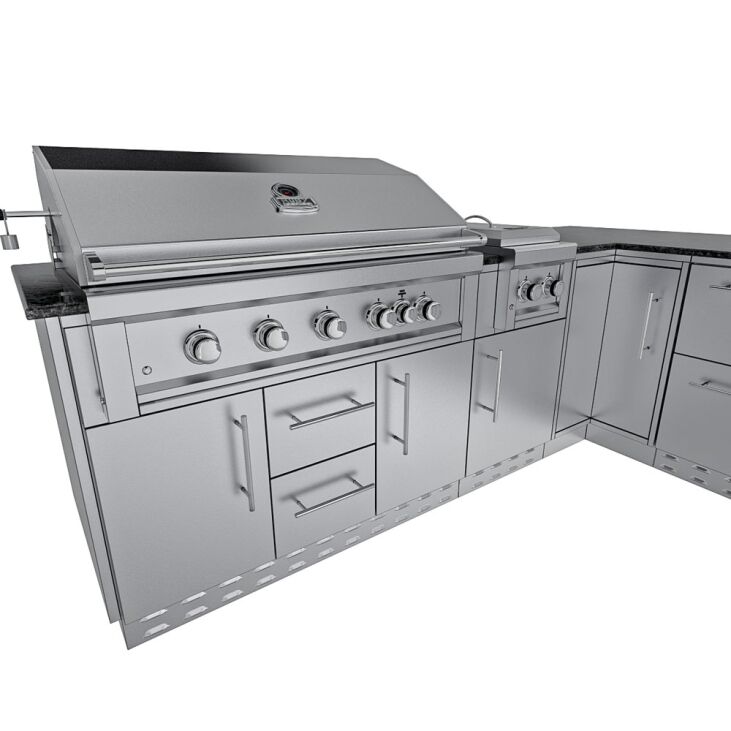 Sunstone THE RANCHER L-Shaped Stainless Steel Outdoor Kitchen