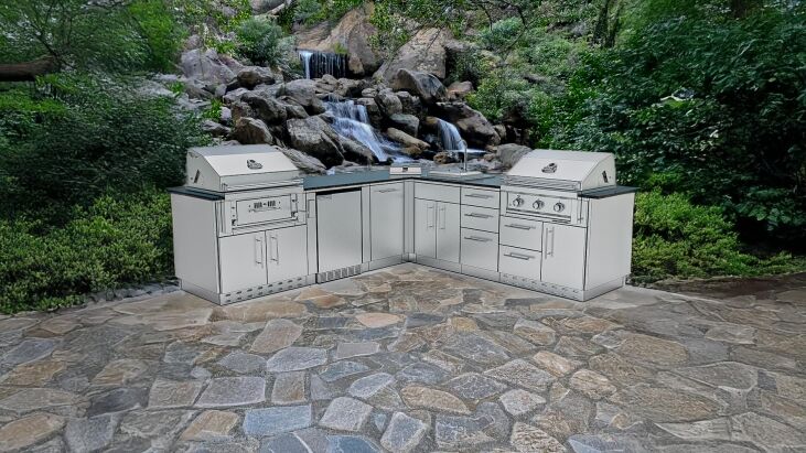 Sunstone THE TEXAS TANGO 19FT Outdoor Cabinet large Island Package – SCPTXTANGO19